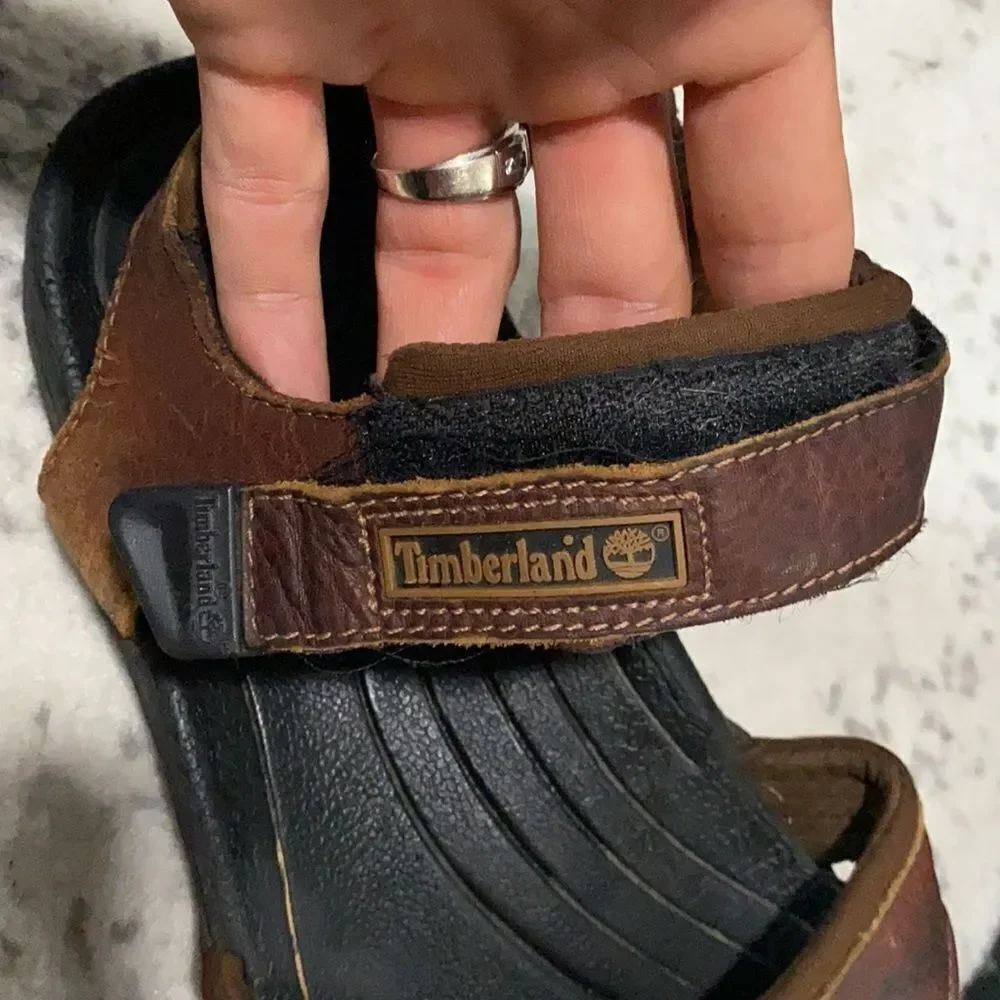 Timberland hiking leather sandals size 12 GUC